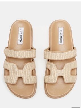 Steve Madden Raffia Mayven Sandal 8.5 New in Box